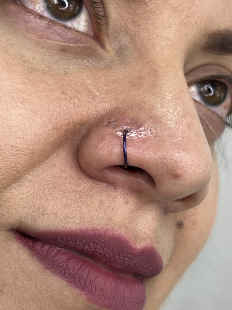 Nostril piercing Camilo Barreto